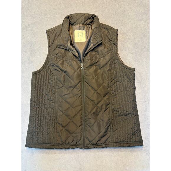 Relativity Jackets & Blazers - Relativity Women's XL Black Quilted Lightweight Puffer Vest Zipper Pockets